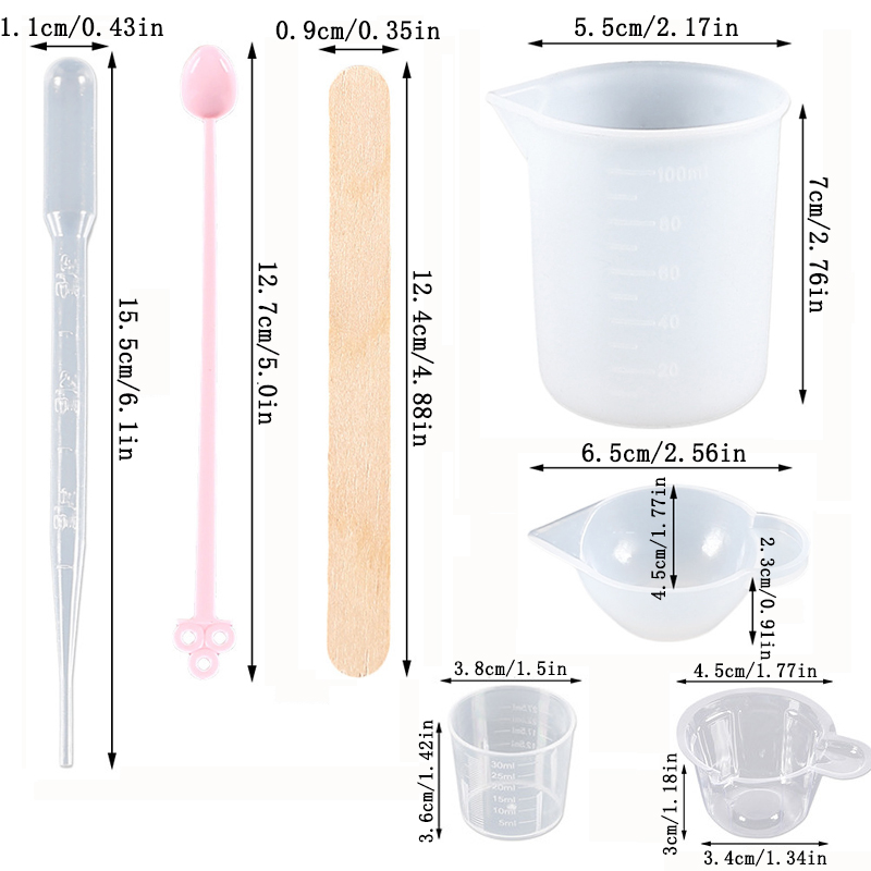 Kit di Strumenti per Resina Ep - Mixing Cup Silicone recensione e prezzo